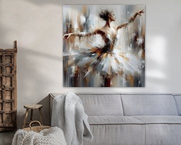 Witte zwaan van FoXo Art