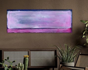 Grote roze wolk acrylschilderij van Karen Kaspar