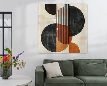 Geometrische harmonie in kleur van Poster Art Shop