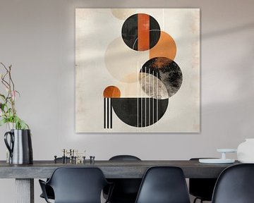 Geometrische harmonieën in kleuren van Poster Art Shop