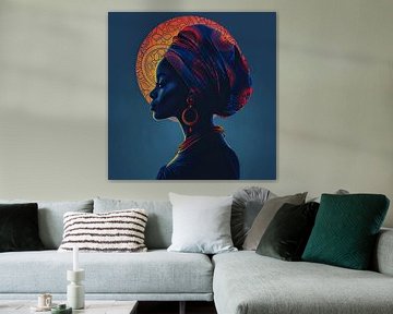 Culturele elegantie in silhouet van Poster Art Shop