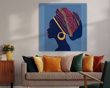 Elegance and culture in profile view by Poster Art Shop