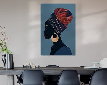 Elegance and strength in profile view by Poster Art Shop