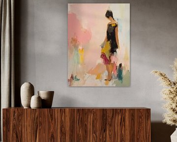 Vrouw In Een Jurk Stijl Abstract van TOAN TRAN