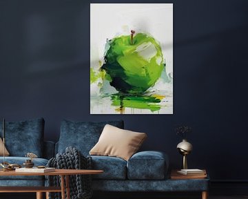 Groene Appel Stijl Abstract van TOAN TRAN