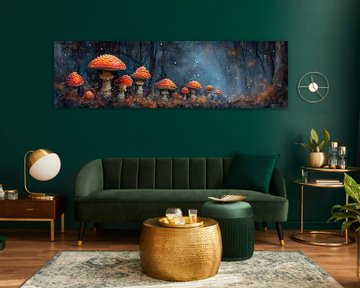 Paddenstoel Kunstwerk | Fungal Lore van Kunst Kriebels