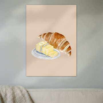 The golden hour with a croissant by the Branded. designs