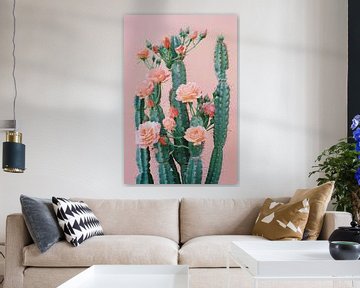 Bloeiende cactussen in detail van Poster Art Shop