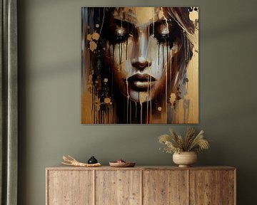 Gouden portret van FoXo Art