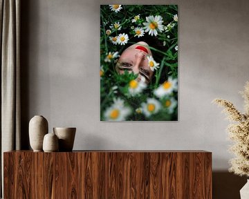 Bloemenmagie op het platteland van Poster Art Shop
