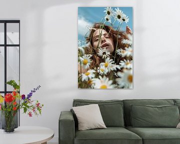 Bloemenmagie in het zonlicht van Poster Art Shop