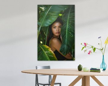 Beauté cachée dans la verdure sur Poster Art Shop