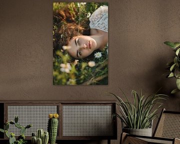 La beauté naturelle de l'herbe sur Poster Art Shop