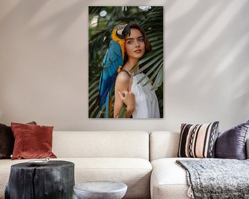 Tropisch duet in de natuur van Poster Art Shop