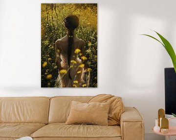 Bloemenmagie in het zonlicht van Poster Art Shop