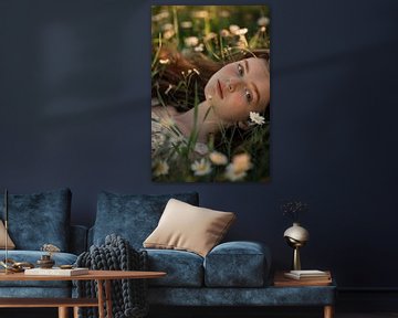 Bloemenmagie in het zonlicht van Poster Art Shop