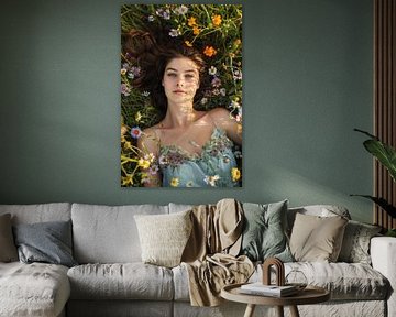 La magie des fleurs au soleil sur Poster Art Shop