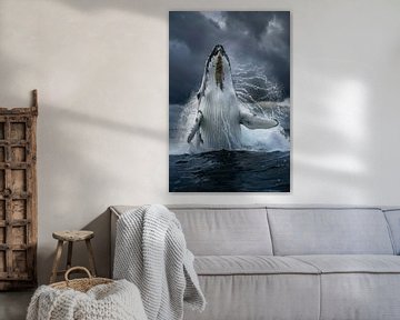 Wal vor dramatischer Kulisse von Poster Art Shop
