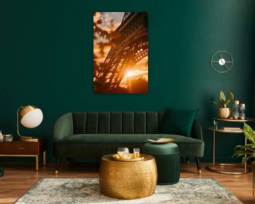Eiffeltoren bij zonsondergang van Poster Art Shop