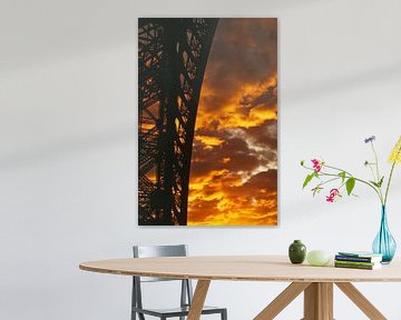Zonsondergang achter de brug van Poster Art Shop