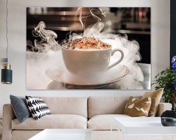 kopje koffie of cappuccino bereiden