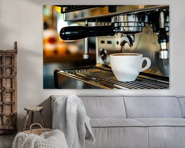 eine Tasse Kaffee oder Cappuccino