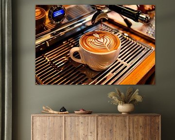 eine Tasse Kaffee oder Cappuccino