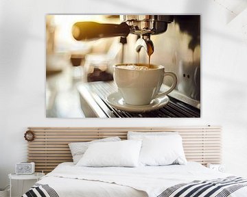 kopje koffie of cappuccino van Egon Zitter