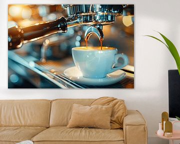 eine Tasse Kaffee oder Cappuccino