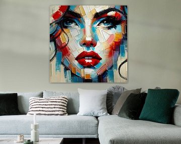 Abstract Lady Face