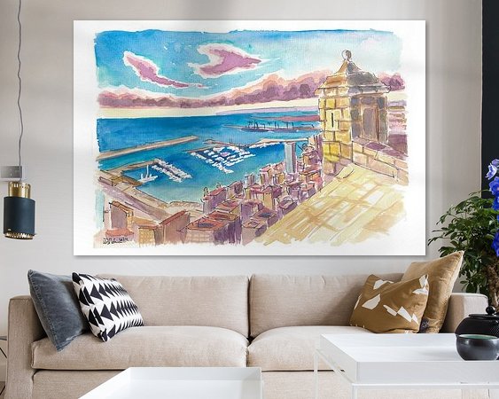 Example of the artwork in a room