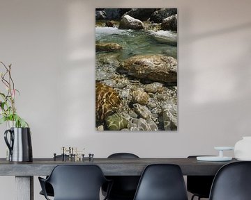 Clear water and smooth stones by Poster Art Shop