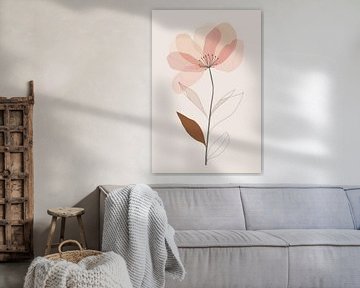 Delicate bloemenpracht in pasteltinten van Poster Art Shop