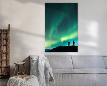 Noorderlicht boven de stilte van Poster Art Shop