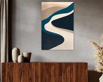 Abstract shapes in a play of colours by Poster Art Shop