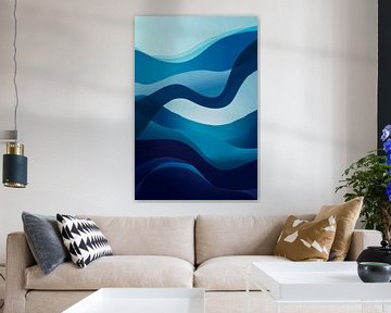Golven van vrede en harmonie van Poster Art Shop