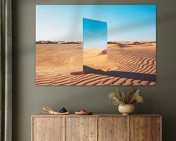 Spiegel van de woestijn van Poster Art Shop
