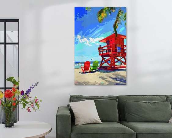 Example of the artwork in a room