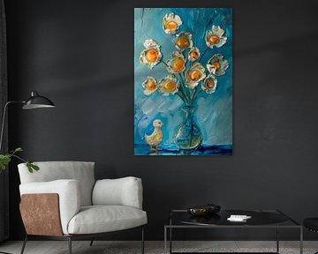 Blooming fried eggs with ducklings by Poster Art Shop