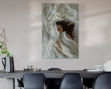 Sleeping beauty in white by Poster Art Shop