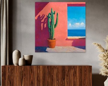 Woestijnflair bij het raam van Poster Art Shop