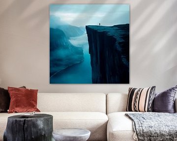 The limits of courage at the abyss by Poster Art Shop