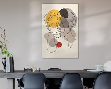 Kiss of shapes and colours by Poster Art Shop