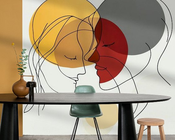 Example of the artwork in a room