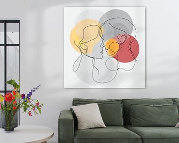 Face to face: a connection by Poster Art Shop