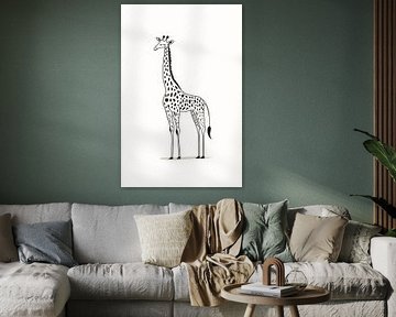 Simple elegance of the giraffe by Poster Art Shop