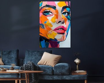 Colourful faces of creativity by Poster Art Shop