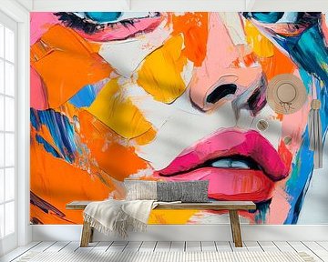 Kleurrijke gezichten van creativiteit van Poster Art Shop