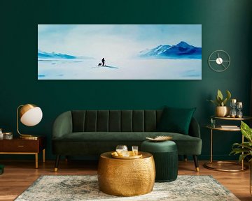 Eenzaamheid in het winterlandschap van Poster Art Shop