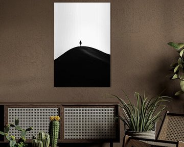 Eenzaamheid in de uitgestrektheid van Poster Art Shop